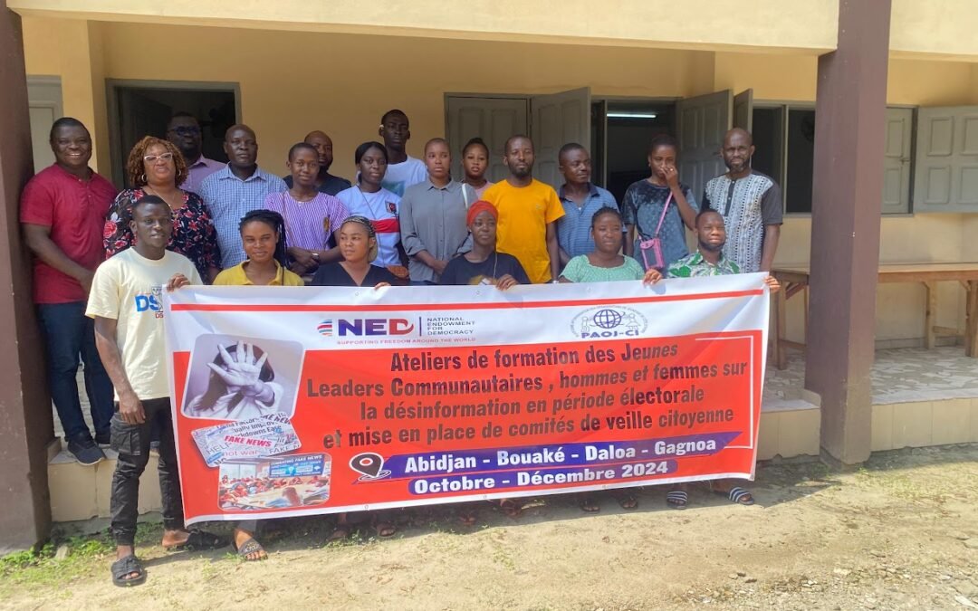 ATELIER DE FORMATION DES LEADERS DE JEUNESSE A LA LUTTE CONTRE LA DESINFORMATION A KOUMASSI (ABIDJAN)